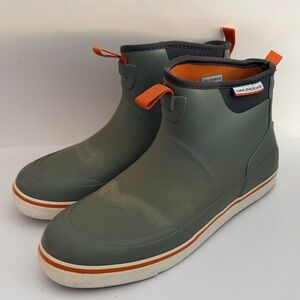 Men's Waterproof Boots with Orange Trim